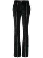 Philipp Plein Flared Zip Front Trousers - Black