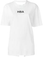 Hood By Air Logo Print T-shirt, Women's, Size: Large, White, Cotton