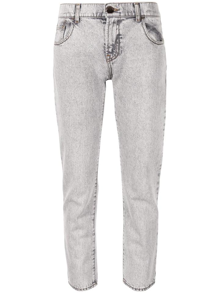 Emporio Armani Mid-rise Straight Leg Jeans - Blue