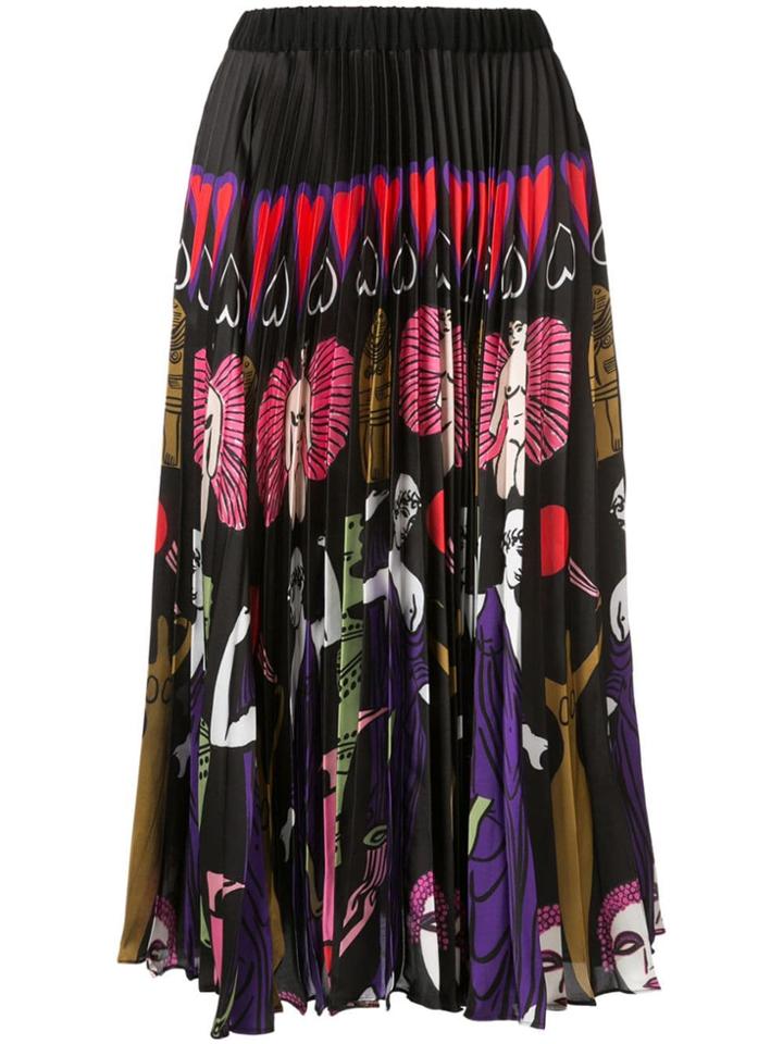Romance Was Born Goddess Pleated Skirt - Black