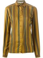 Jean Louis Scherrer Vintage Striped Blouse, Women's, Size: 36, Green