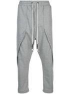 Mostly Heard Rarely Seen Drop Crotch Joggers - Grey