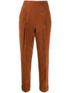 Romeo Gigli Pre-owned 1997 High Rise Cropped Trousers - Orange