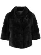 Cara Mila Midi Fur Jacket - Grey
