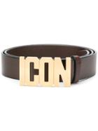 Dsquared2 Icon Logo Buckle Belt - Brown
