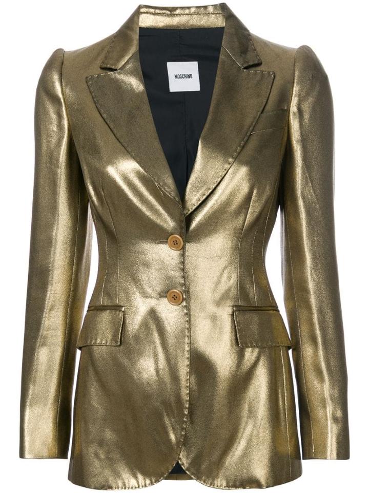 Moschino Pre-owned Metallic Fitted Jacket