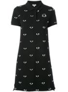 Kenzo Polo Shirt Dress, Women's, Size: Large, Black, Cotton