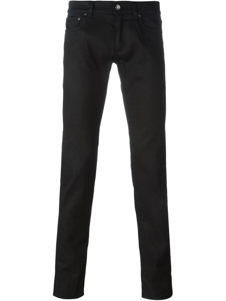Dolce & Gabbana Slim Fit Jeans, Men's, Size: 54, Black, Cotton/spandex/elastane