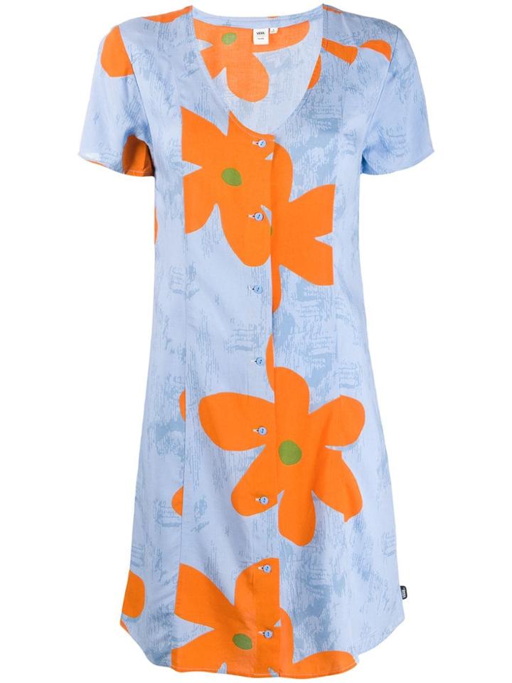 Vans Floral Print Dress - Blue