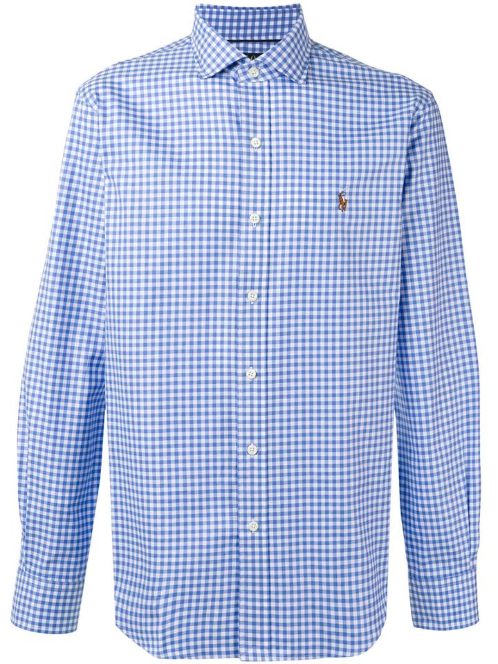 Polo Ralph Lauren - Checked Shirt - Men - Cotton - Xl, Blue, Cotton