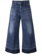 Citizens Of Humanity Wide Leg Cropped Jeans - Blue
