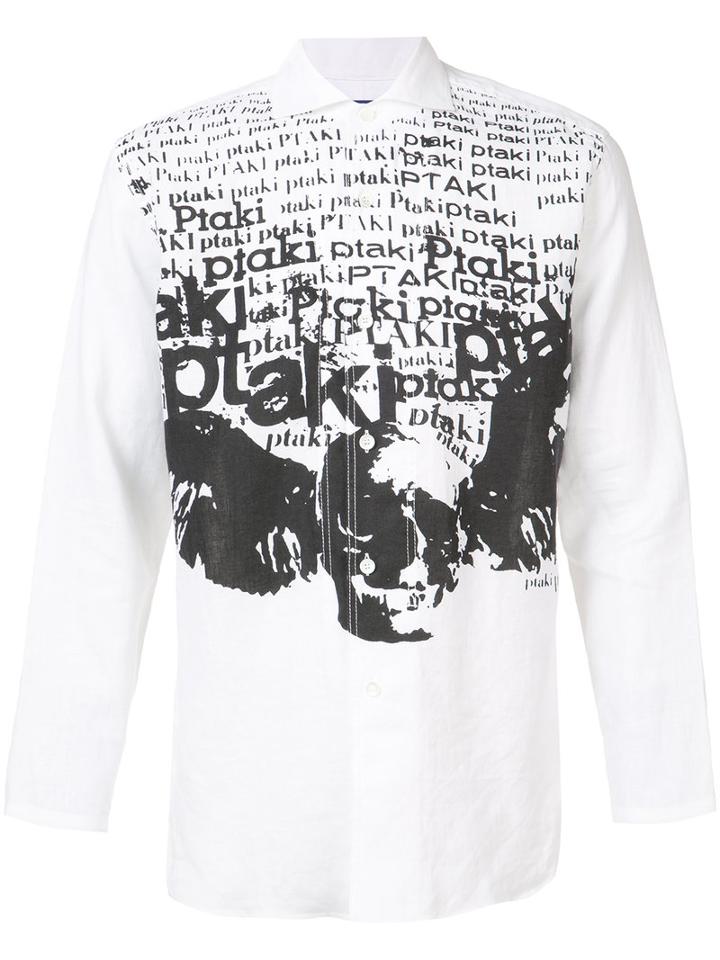 Junya Watanabe Comme Des Garçons - Printed Shirt - Men - Linen/flax - L, White, Linen/flax