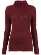 Cecilia Prado Turtle Neck Tricot Blouse - Red