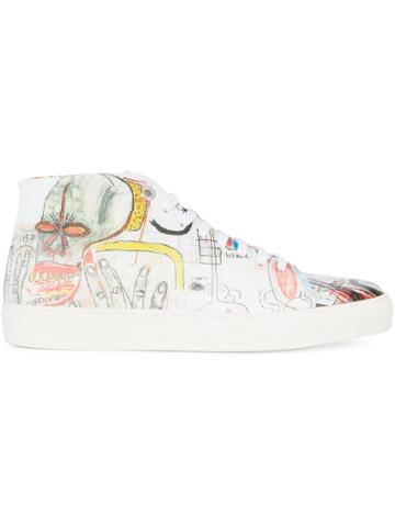 Jean-michel Basquiat X Browns Rome Pays Off Mid Top Graffiti Sneakers
