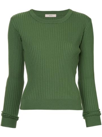 Matin Ribbed Sweater - Green