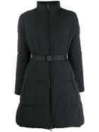 Emporio Armani Belted Padded Parka - Black