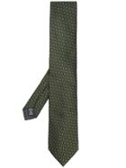 Ermenegildo Zegna Geometric Pattern Tie - Green