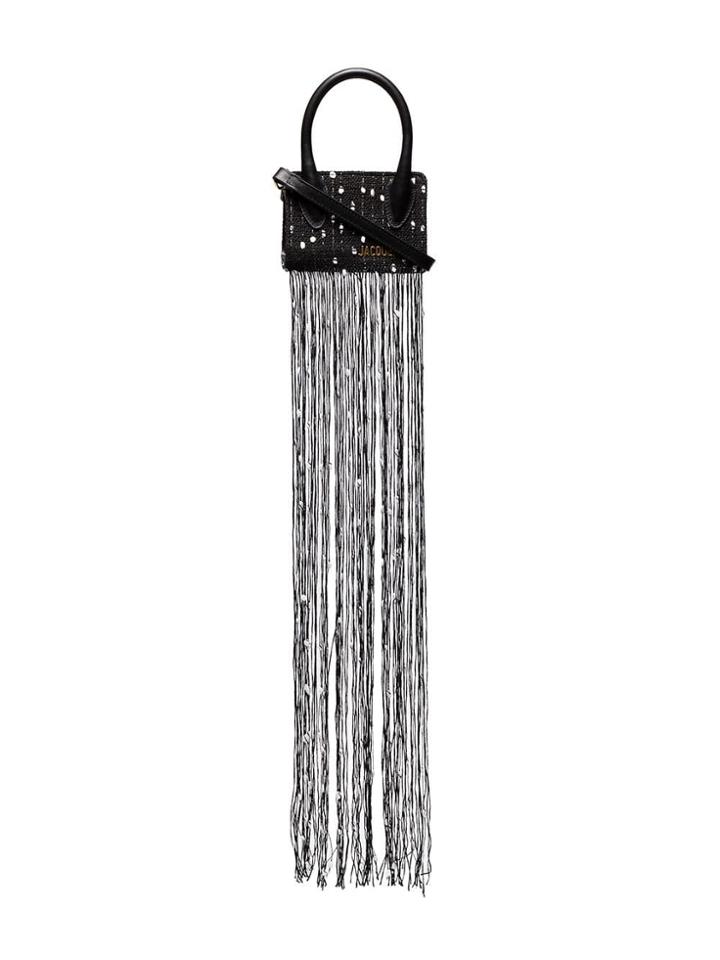 Jacquemus Espelho Micro Fringed Bag - Black