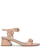 Agl Patent Eyelet Sandals - Neutrals