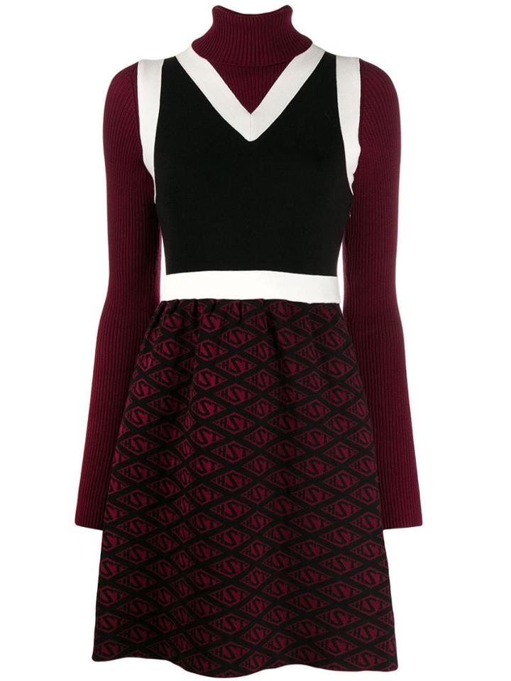 Tommy Hilfiger Tommy X Zendaya Block Colour Pattern Knitted Dress -