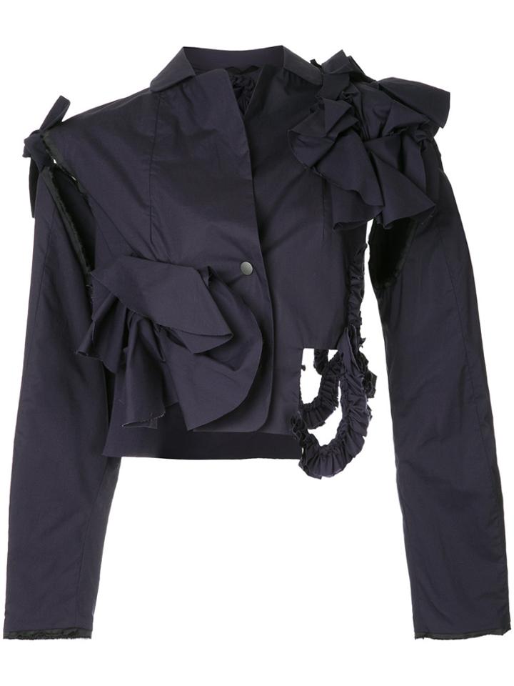 Roberts Wood Structured Fitted Jacket - Blue