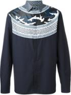Neil Barrett Patterned Camouflage Detail Shirt