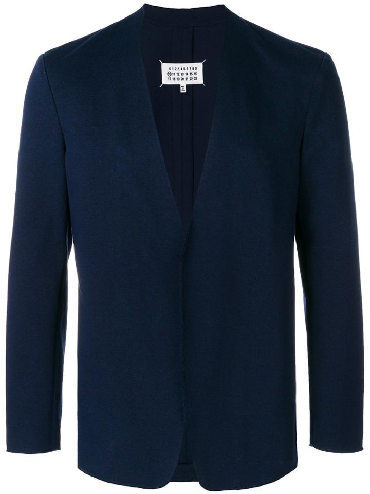 Maison Margiela Fitted Open-front Cardigan - Blue