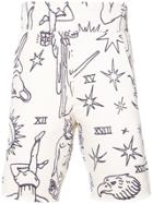 The Elder Statesman Printed Shorts - White