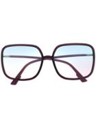 Dior Eyewear Sostellaire1 Oversized Sunglasses - Purple