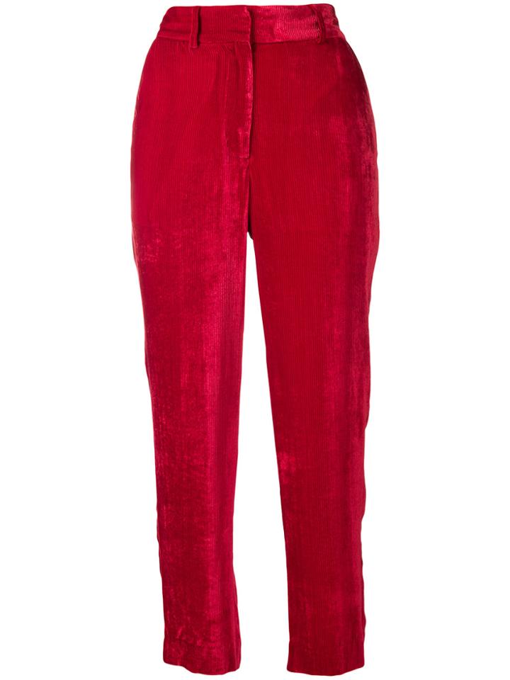 Sies Marjan Velour Corduroy Trousers - Red