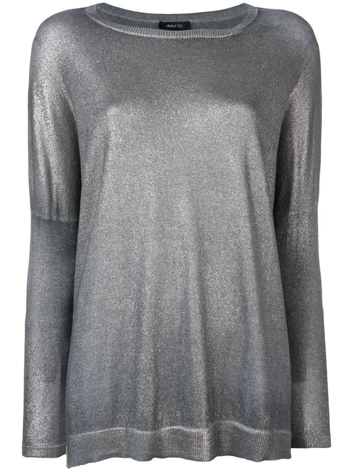 Avant Toi Metallic Jersey - Silver
