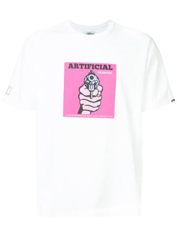 Fuct 'artificial' Print T-shirt, Men's, Size: Medium, White, Cotton