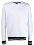 Cavalli Class Ribbed Sweatshirt - White