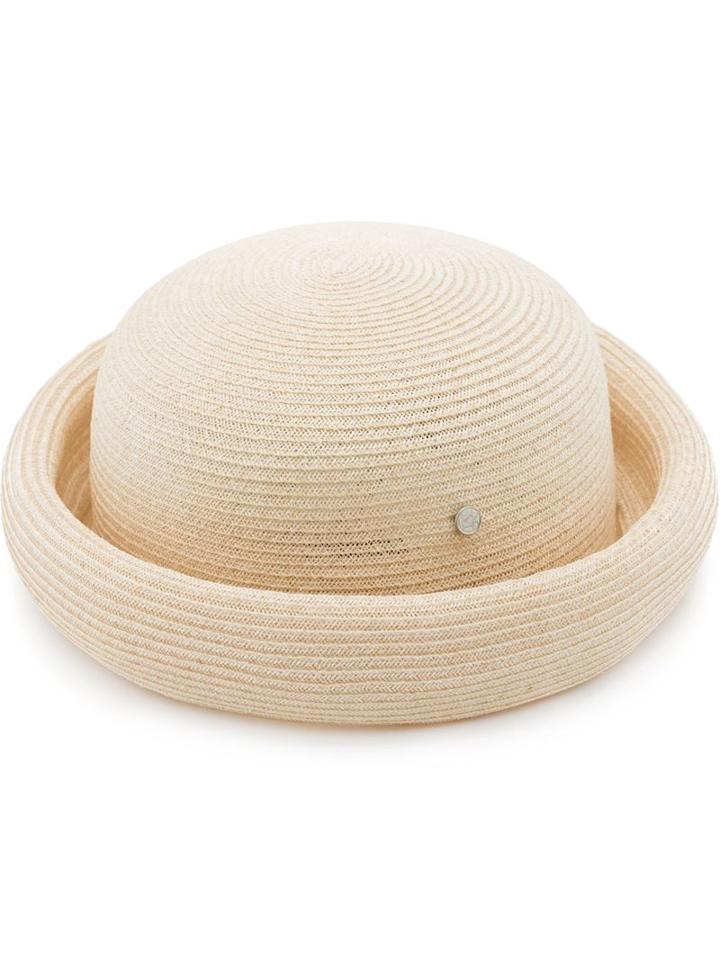 Maison Michel 'reese' Bowler Hat, Women's, Nude/neutrals, Straw