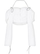 Supriya Lele Draped Tracksuit Jacket - White