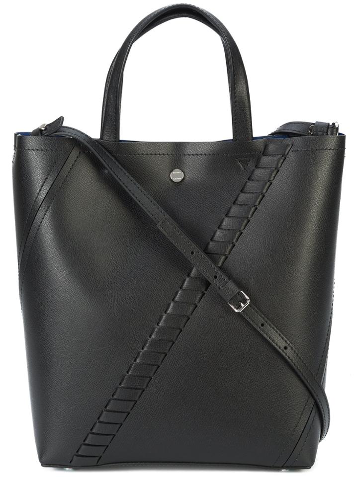 Proenza Schouler Mini Grain Hex Tote - Black