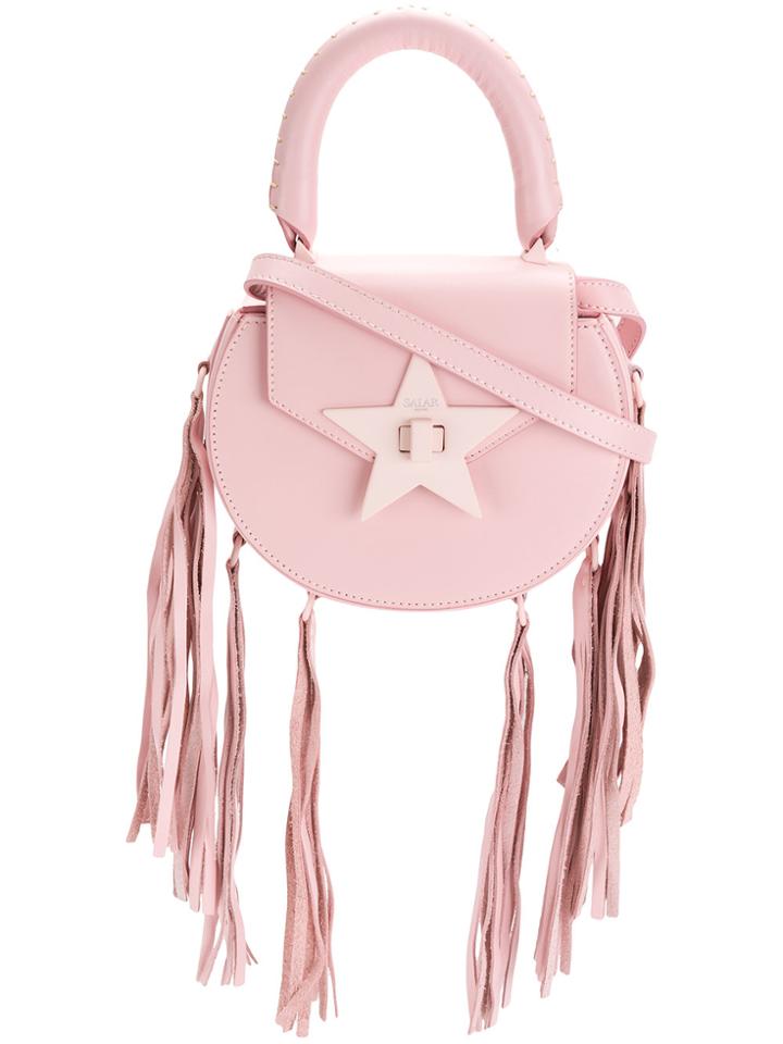 Salar Star Fringe Crossbody Bag - Pink & Purple
