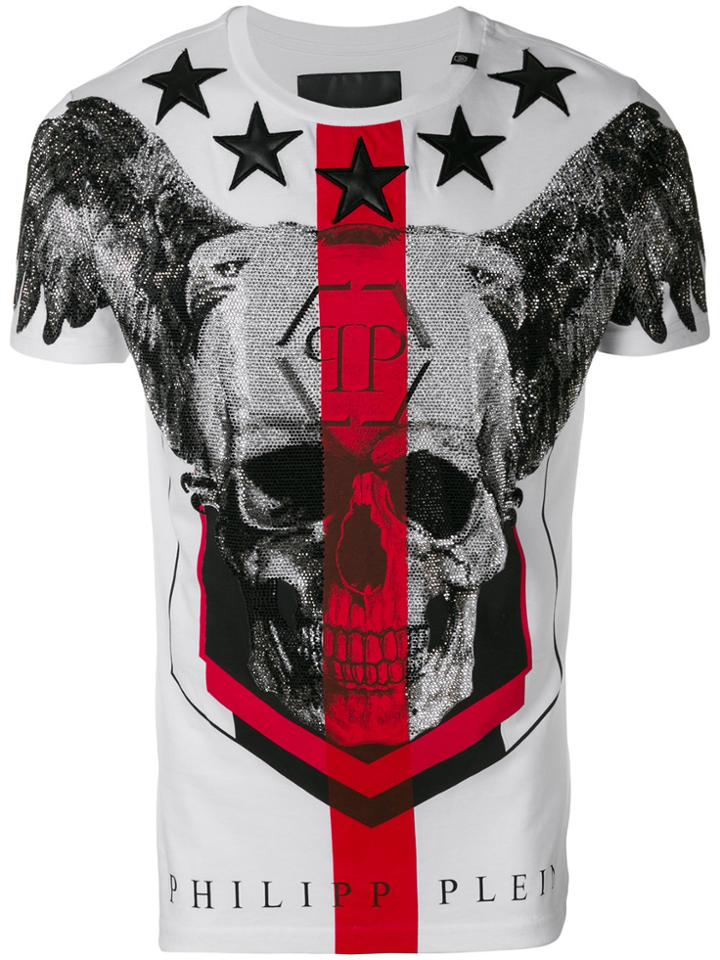 Philipp Plein Winged Skull T-shirt - White