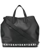 Dkny Logo Taped Tote - Black