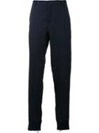 Lanvin - Zip Jogging Trousers - Men - Cotton/polyamide/viscose/wool - 48, Blue, Cotton/polyamide/viscose/wool