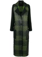 Irina Schrotter Textured Single Breasted Coat - Green