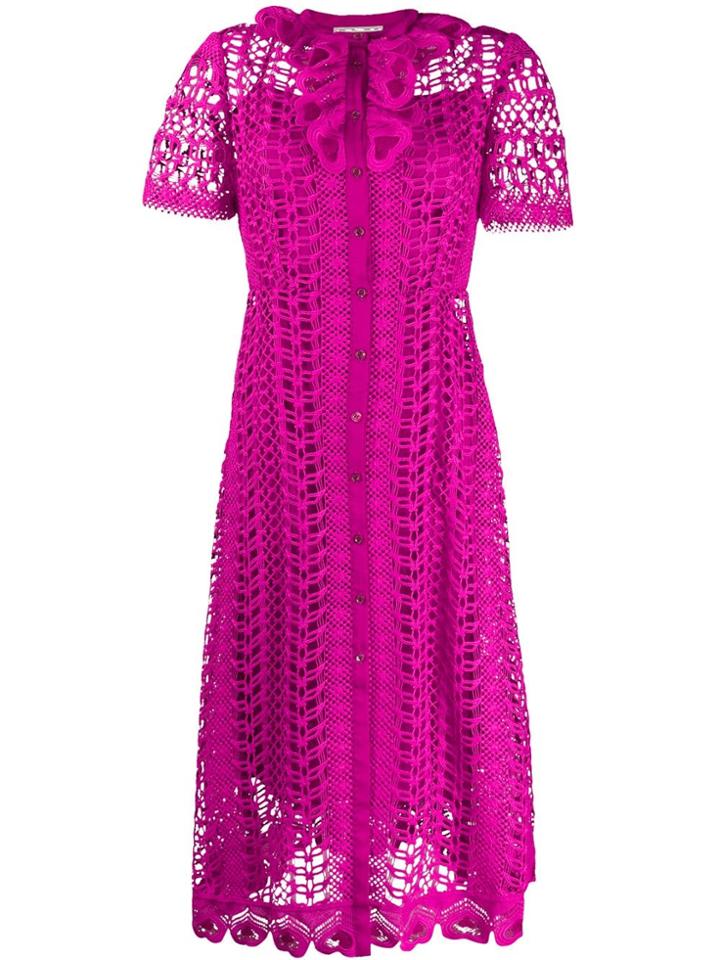 Temperley London Sunbird Midi Dress - Pink