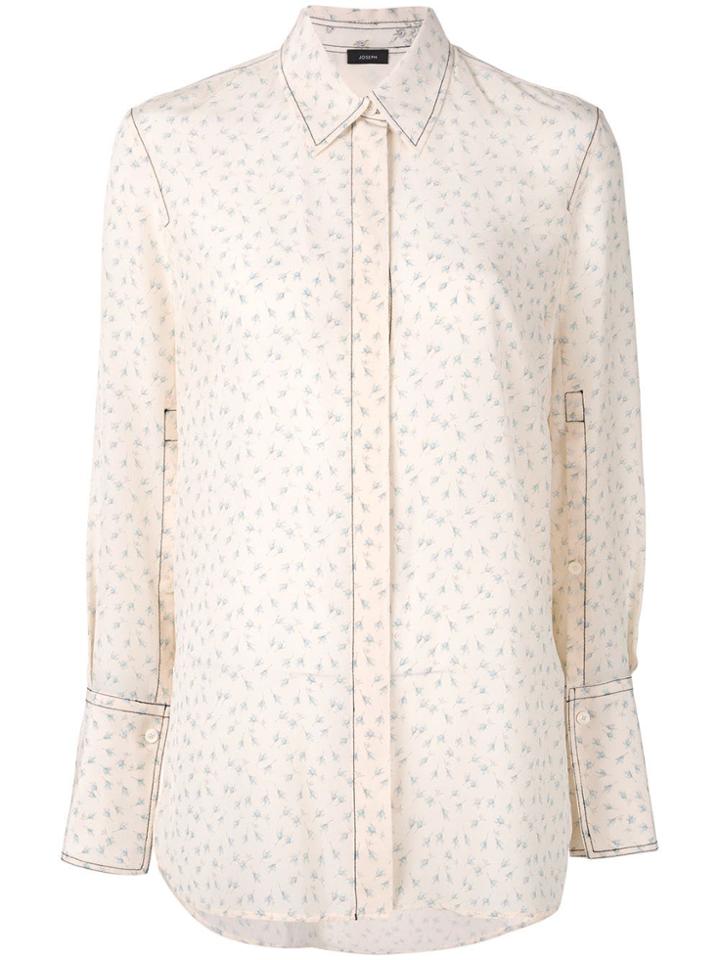 Joseph Embroidered Ditsy Floral Shirt - White