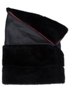 Issey Miyake Trim Detail Hat, Women's, Black, Leather
