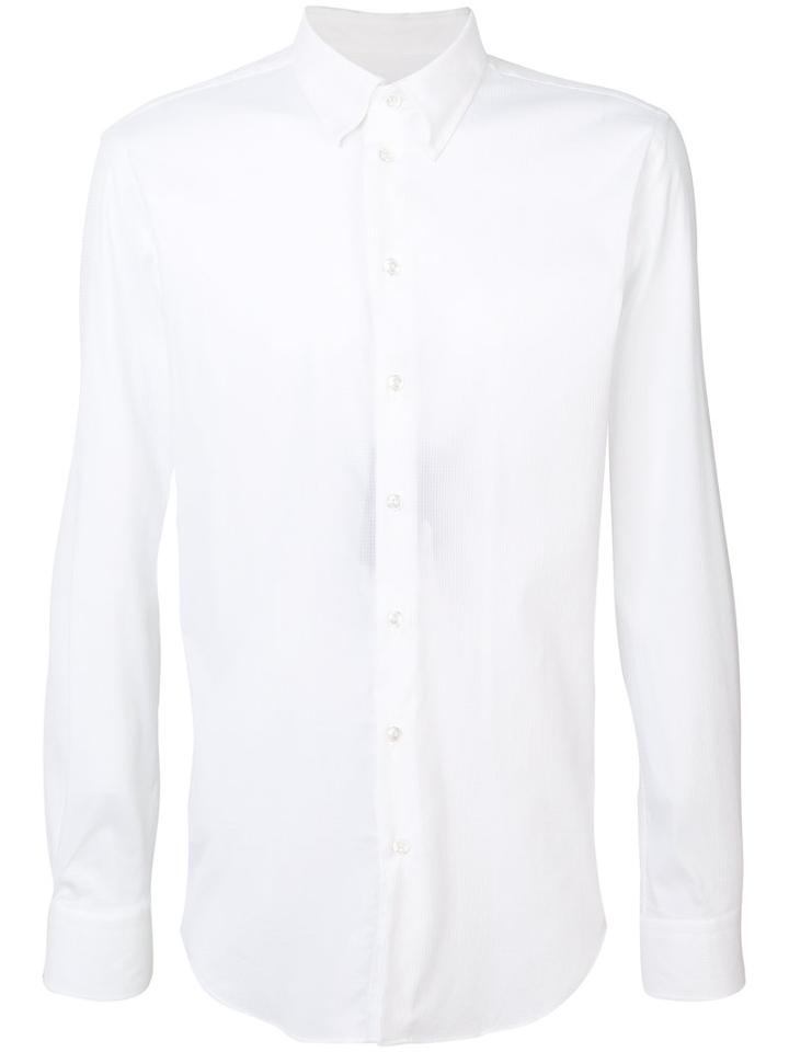 Giorgio Armani - Slim-fit Shirt - Men - Cotton/polyamide/spandex/elastane - 39, White, Cotton/polyamide/spandex/elastane