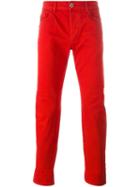 Diesel Black Gold Slim Fit Trousers, Men's, Size: 34, Red, Cotton/spandex/elastane