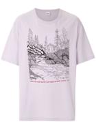 Àlg Contrast Print T-shirt - Purple