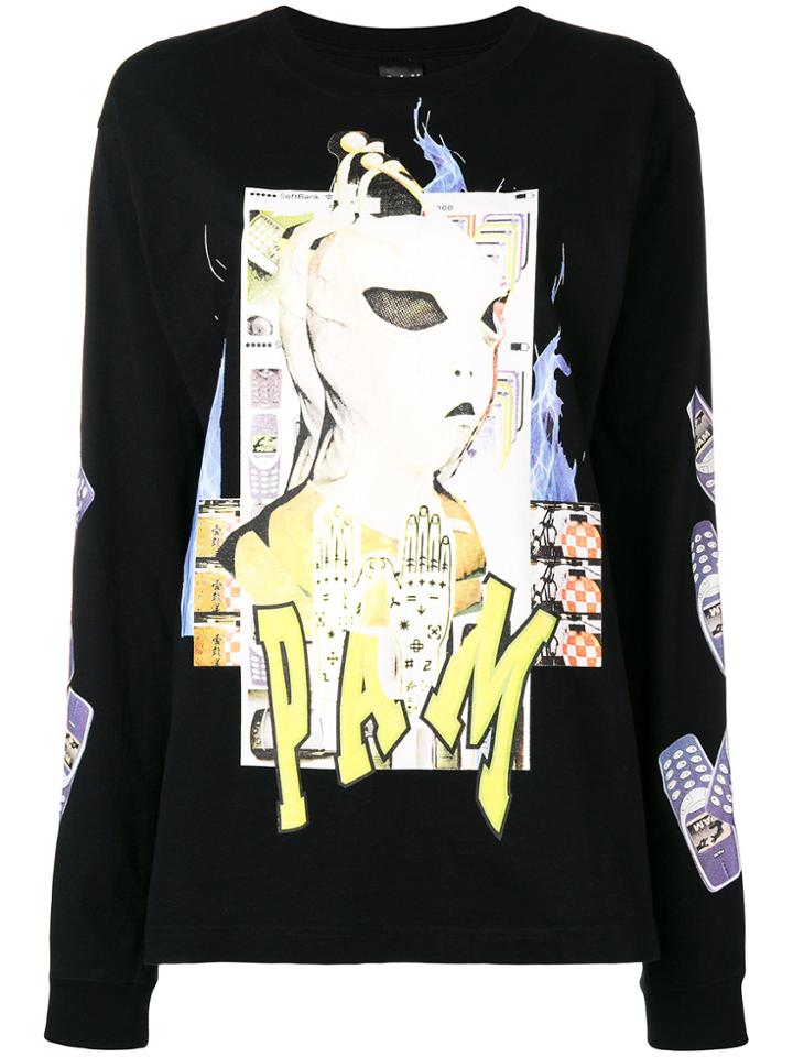 P.a.m. Alien Print Sweatshirt - Black