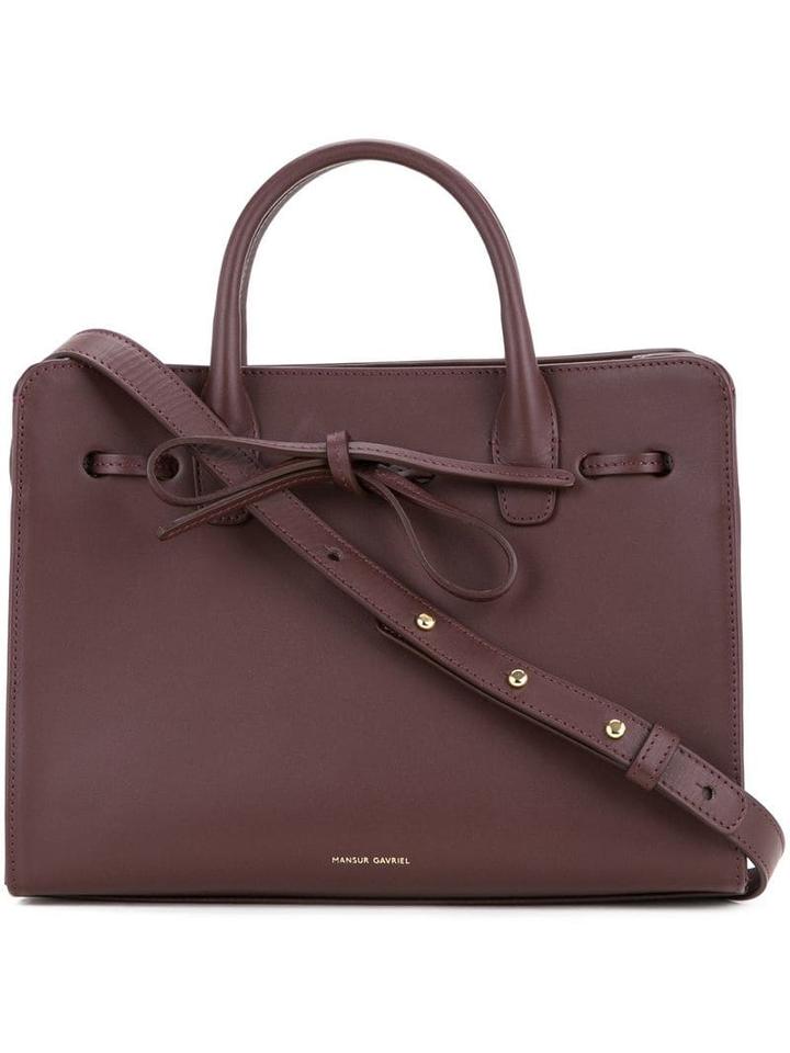 Mansur Gavriel Mini Sun Bag - Burgundy