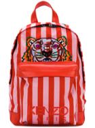 Kenzo Striped Tiger Backpack - Red